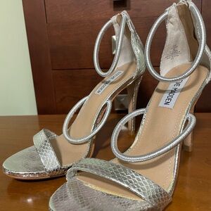 Steve Madden Silver Stilettos